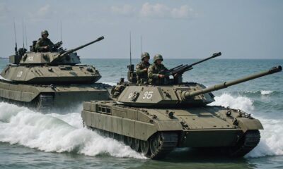 amphibious tank coastal operation