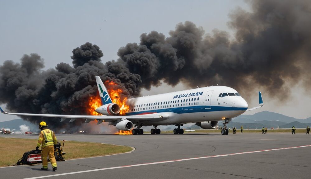 busan plane fire survivors