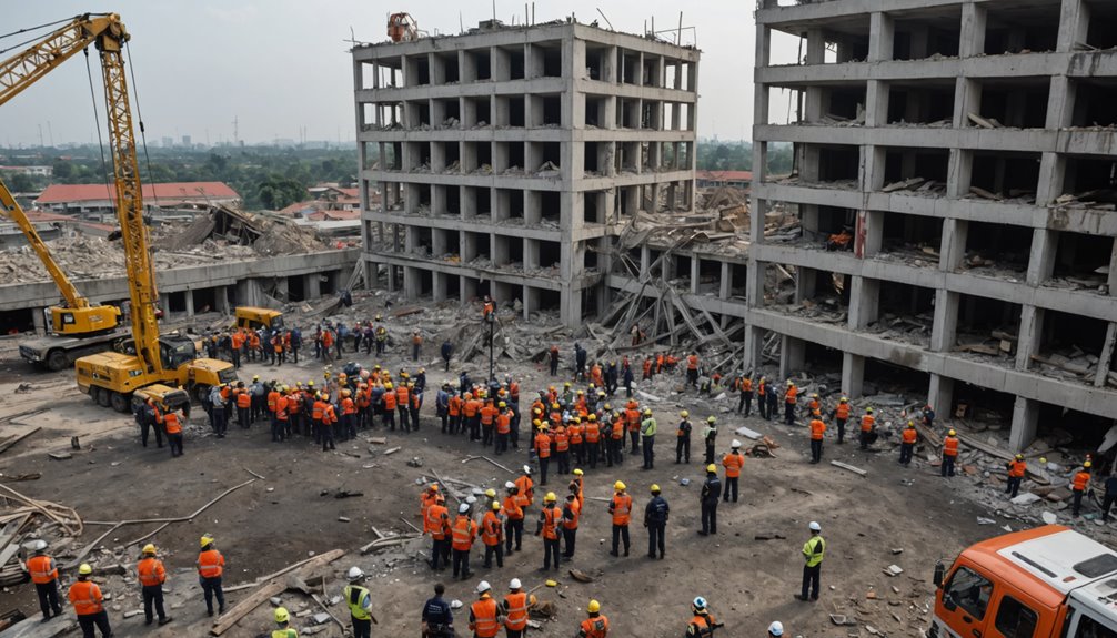 evacuation of coran tower