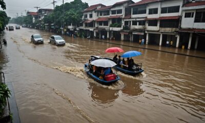 heavy rain causes flooding