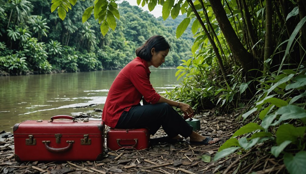 red suitcase woman mystery