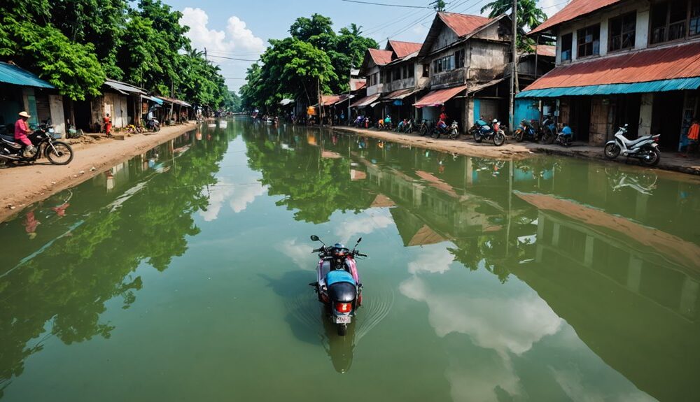 clear flood phenomenon cengkareng