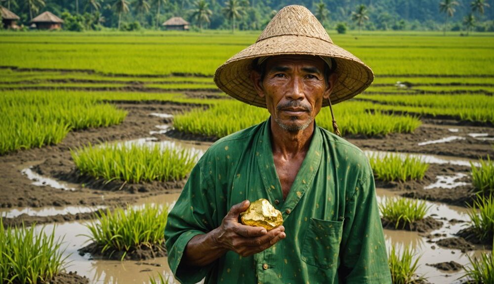 farmer discovers gold fortune