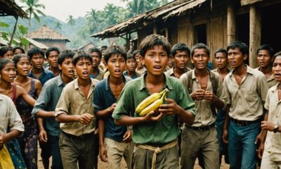 teen steals bananas parade