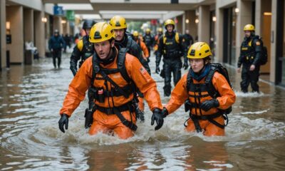 mall evacuation amid flooding