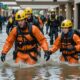 mall evacuation amid flooding