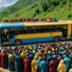 bus terguling semua aman
